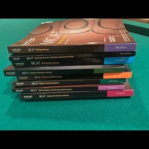 Kaplan MCAT review books, fifth edition